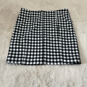 Free People Plaid Mini Skirt - Size 2
